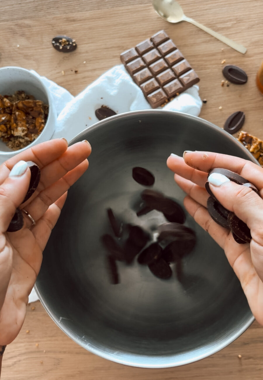 FONDANT AU CHOCOLAT, NOUGAT PAYS & COEUR FEUILLANTINE